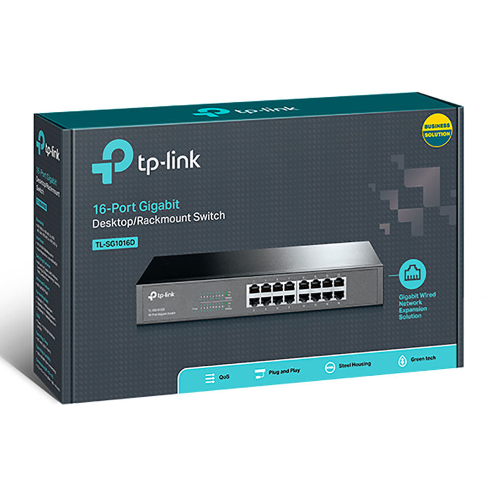 TP-Link TL-SG1016D 16-Port Gigabit Switch (4626384027748) TP-Link TL-SG1016D 16-Port Gigabit Switch (4626384027748)